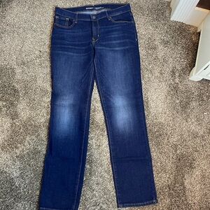 Old Navy Original Mid Rise Straight Dark Denim Jeans Sz 8 NWOT